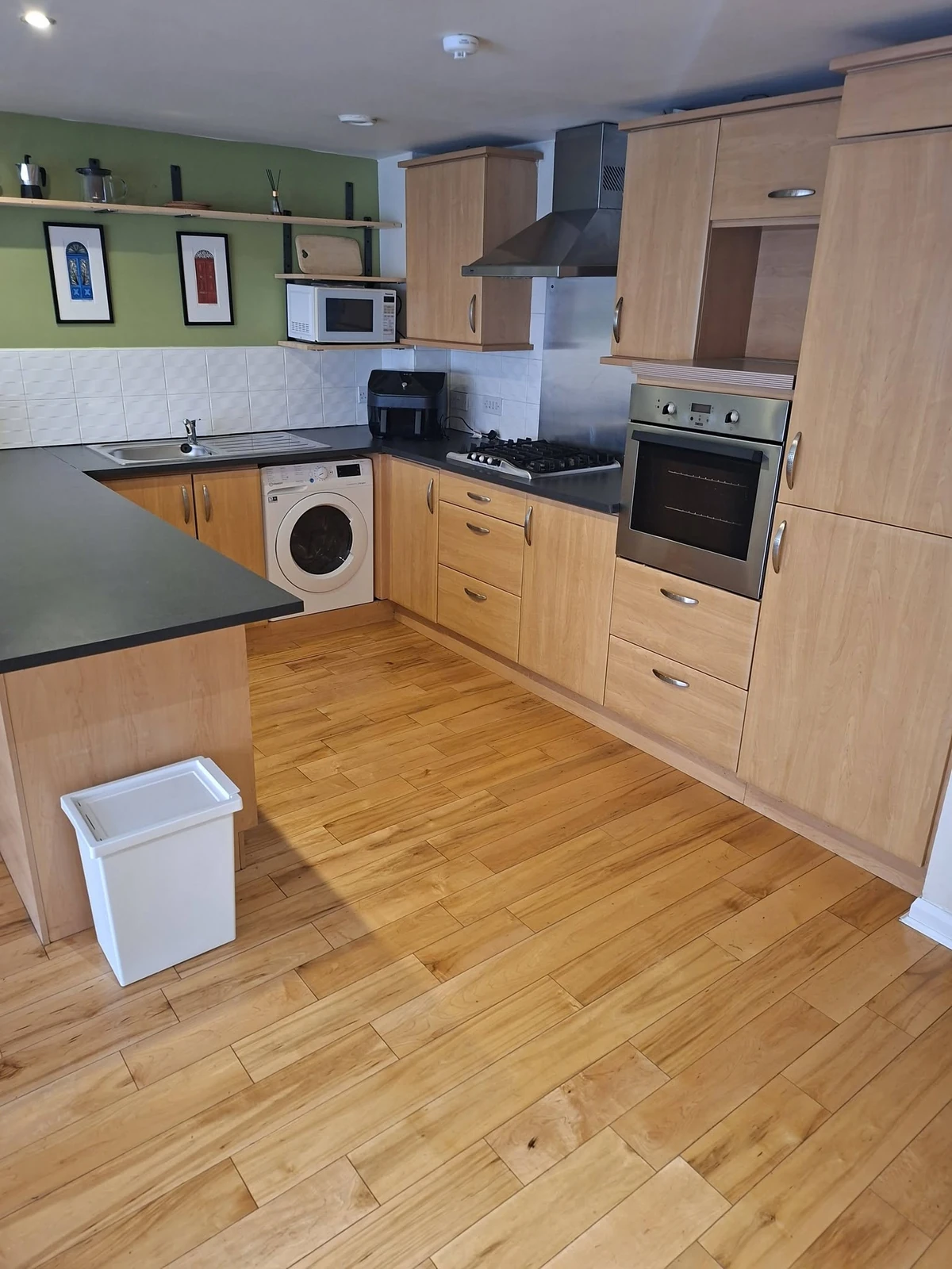 Clean wooden kitchen after end-of-tenancy cleaning
